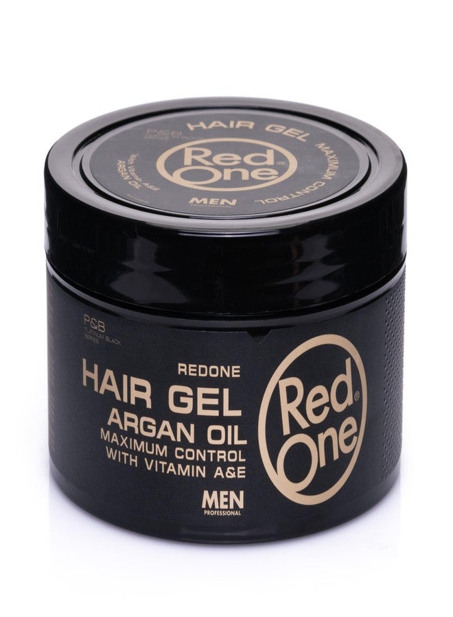 Redone Argan Hair Gel 13.5 fl oz (400ml) | Strong Hold Styling Gel for Men & Women | Argan Oil Infused Hair Gel for Curly, Slick Back & Natural Styles | High Shine, Eco-Friendly Formula - Image 1